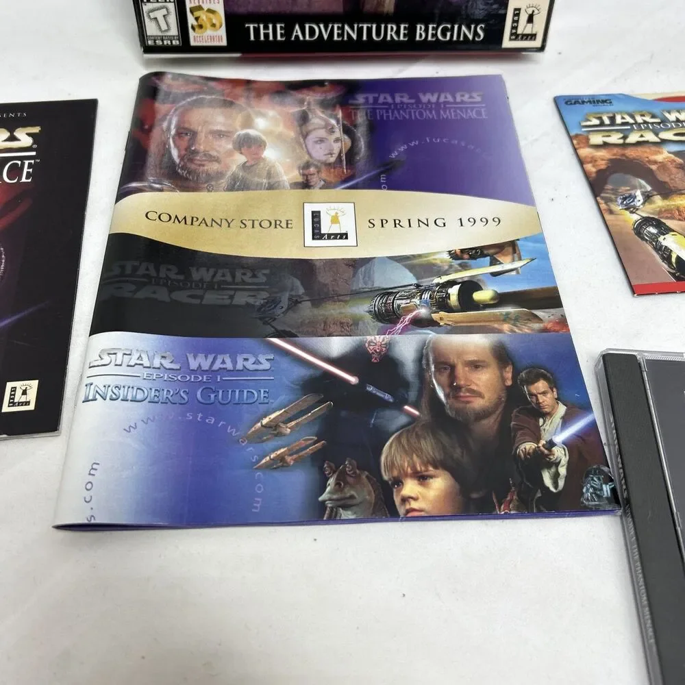 🔥LOT‎ OF 2 - STAR WARS PC GAMES - EPISODE 1 & THE FALLEN VGC